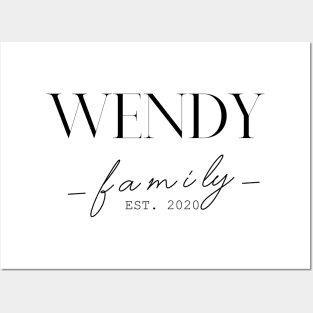 Wendy Family EST. 2020, Surname, Wendy Posters and Art